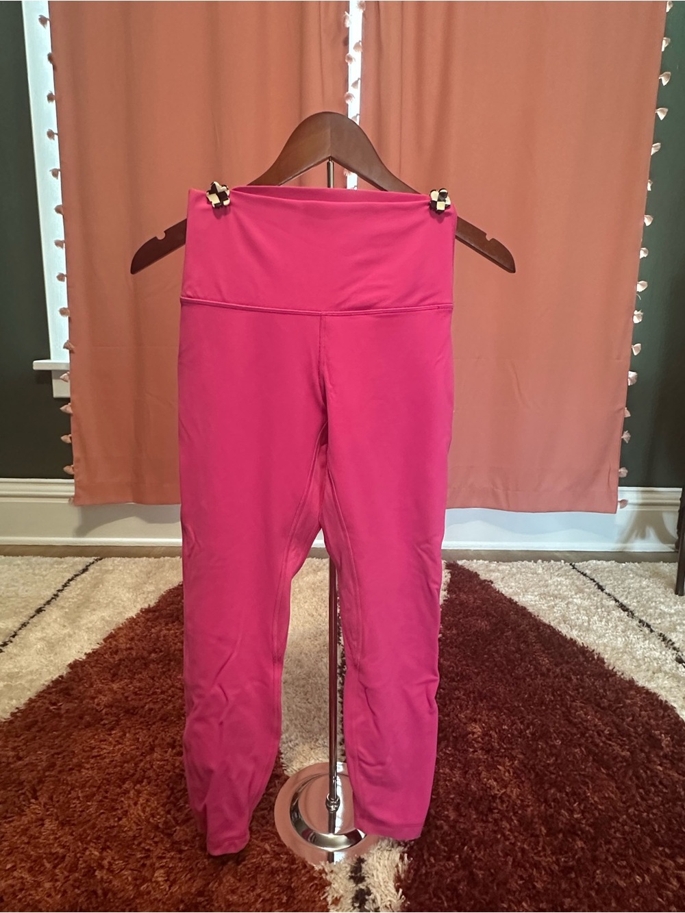 lululemon athletica Bright Pink Yoga Leggings
